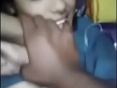 Insertion inside wet hairy tight Indian teen pussy