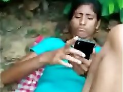 Outdoor desi lover sex hairy pussy