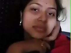 Cute Indian Lover Showing Her GF Boobs