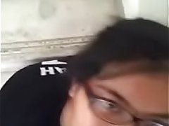 desi college girl her boyfriend dick sucking back side of the college